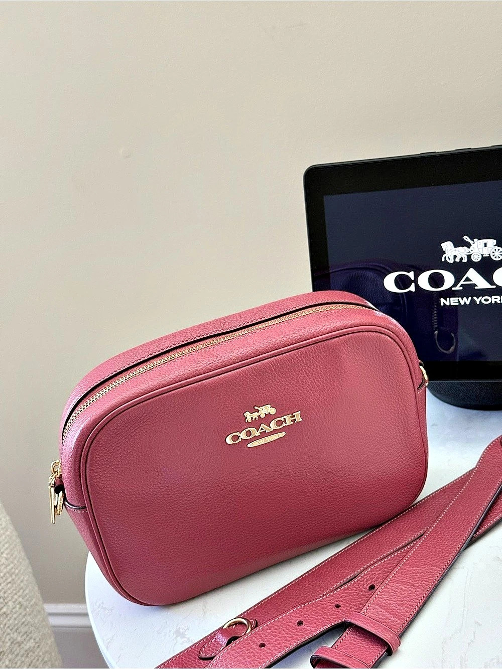 Coach Jamie Camera Bag Crossbody Pink